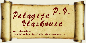 Pelagije Vlašković vizit kartica